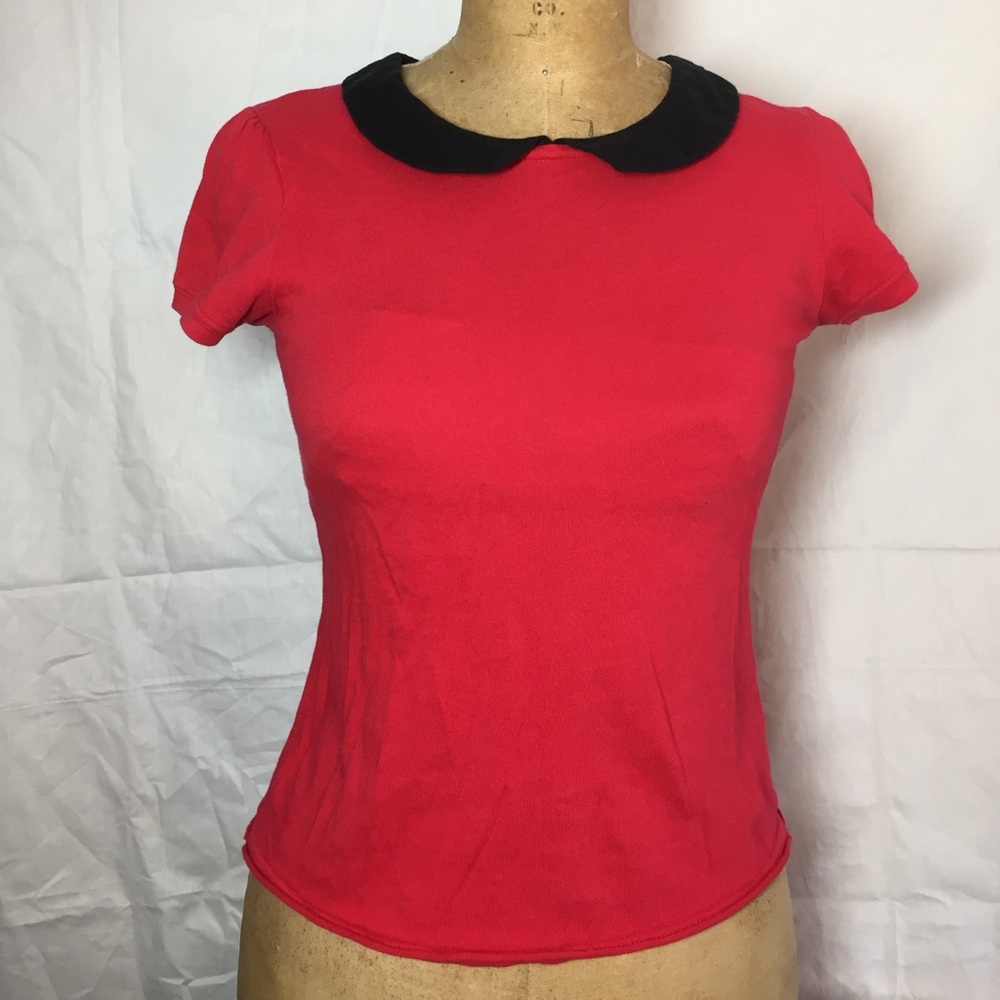 Free People short sleeve t-shirt with collar